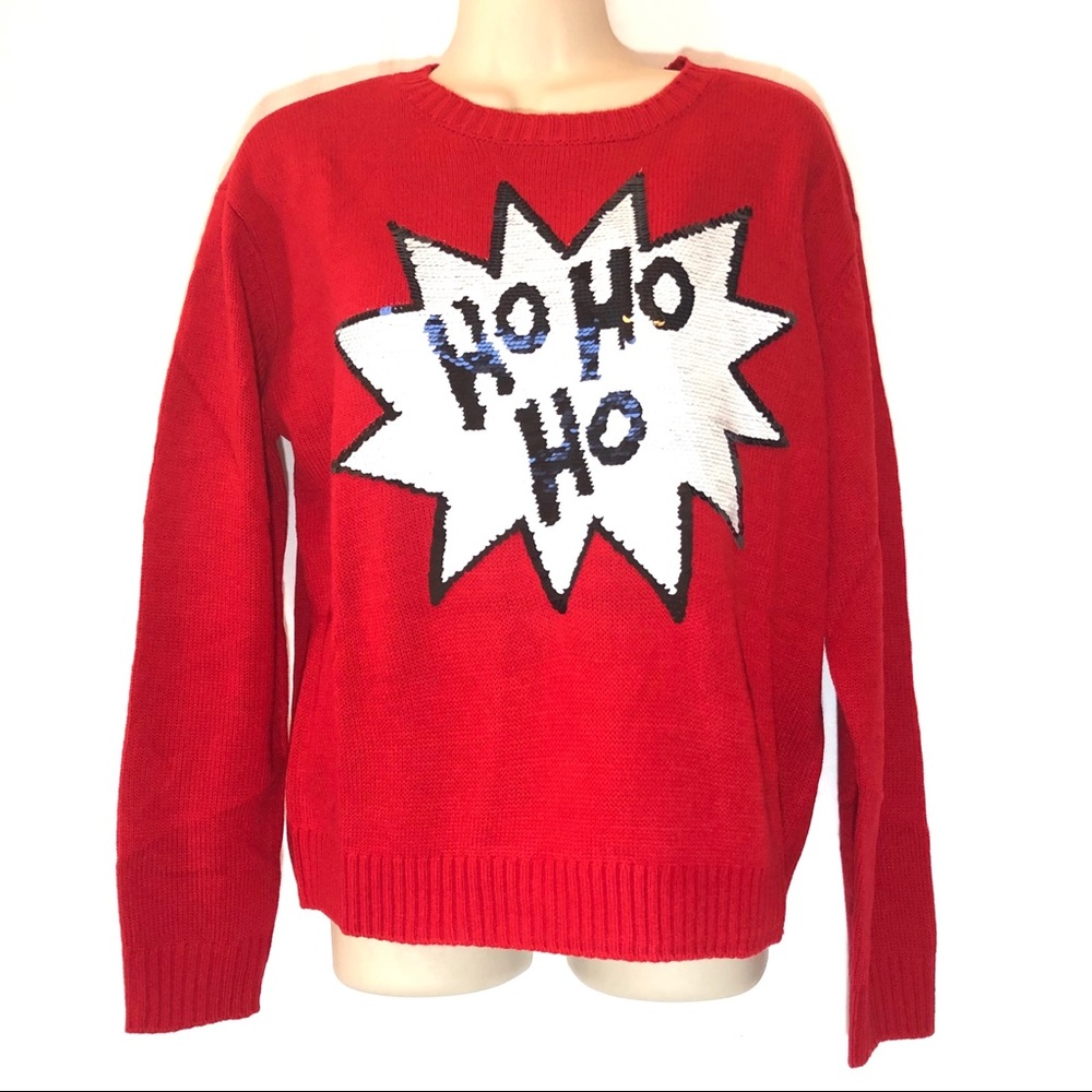 🆕Divided by H&M Sweater Sequin Red Christmas